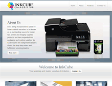 Tablet Screenshot of inkcube.com